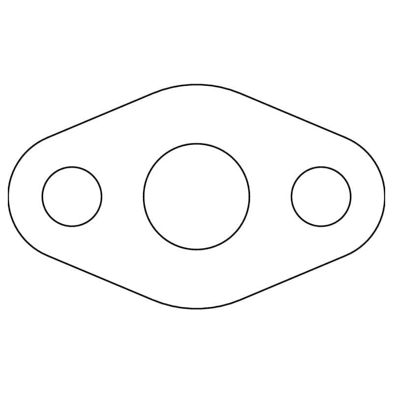 Cometic Gasket — Cometic Ford 59A Flathead V8 .031in Fiber Oil Pump Screen Cover - 1945-1948
Oil Pump Gasket - view 2