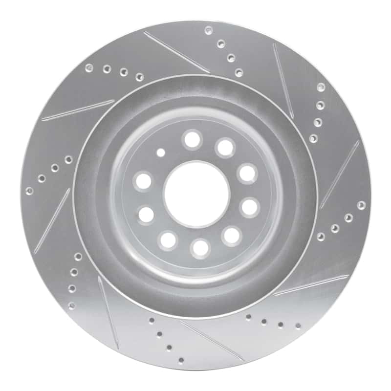 R1 Concepts — R1 12-21 Tesla Model S Rear Left Drilled & Slotted Silver Brake Rotor
R1 Brake Rotor Drill - view 5