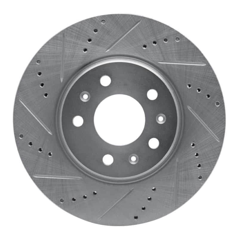 R1 Concepts — R1 03-08 Cadillac CTS Front Left Drilled & Slotted Silver Brake Rotor
R1 Brake Rotor Drill - view 1