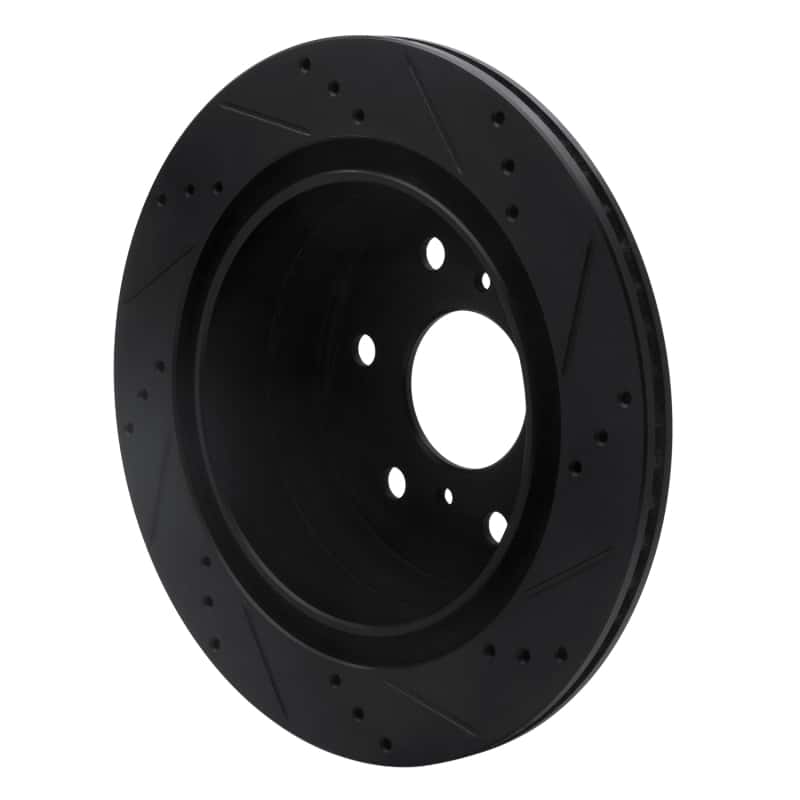 DFC — DFC 07-20 Cadillac Escalade ESV Rear Left Drilled & Slotted Black Brake Rotor - view 4