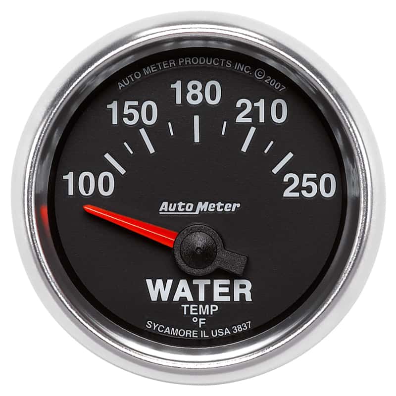 AutoMeter — Autometer GS 52mm 100-250 Deg F Short Sweep Electronic Water Temperature Gauge
2-1/16" WATER TEMP, - view 12
