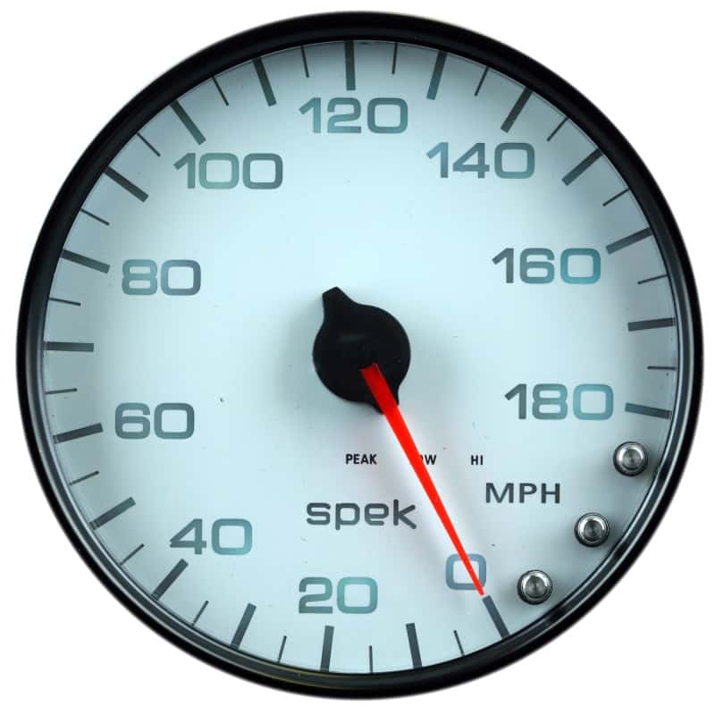 AutoMeter — Autometer Spek-Pro Gauge Speedometer 5in 180 Mph Elec. Programmable White/Black
GA 5" SPEEDO WCB SPK - view 4