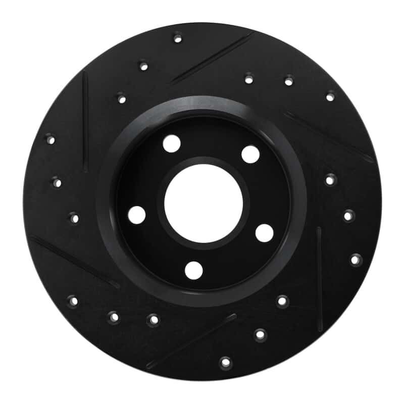 R1 Concepts — R1 84-87 Pontiac Fiero Rear Right Drilled & Slotted Black Brake Rotor
R1 Brake Rotor Drill - view 5