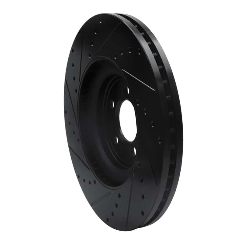 R1 Concepts — R1 06-21 Jaguar F-Type Front Right Drilled & Slotted Black Brake Rotor
R1 Brake Rotor Drill - view 4