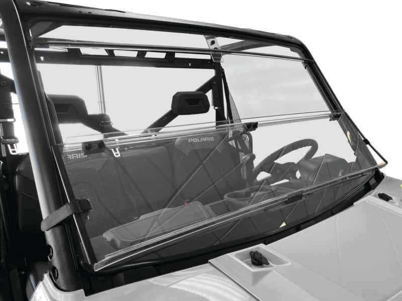 QuadBoss — QuadBoss 15-19 Polaris Ranger 1000 Diesel Windbreak Folding Windshield - view 1