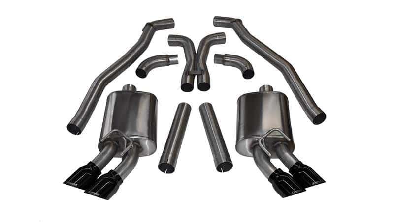 CORSA Performance — Corsa 2012-2015 Chevrolet Camaro Coupe ZL1 6.2L V8 Black Sport Cat-Back + XO Exhaust
Exhaust - view 2