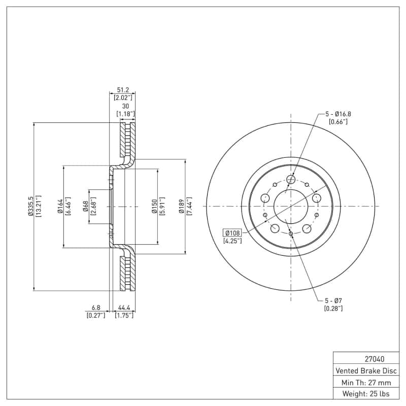 DFC — DFC 03-09 Volvo XC90 Front GeoSPEC Coated Rotor
DFC Brake Rotor - view 2