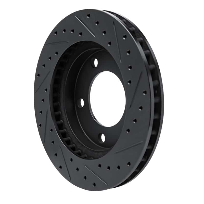 R1 Concepts — R1 74-80 International SCOUT II Front Left Drilled & Slotted Black Brake Rotor
R1 Brake Rotor Drill - view 4