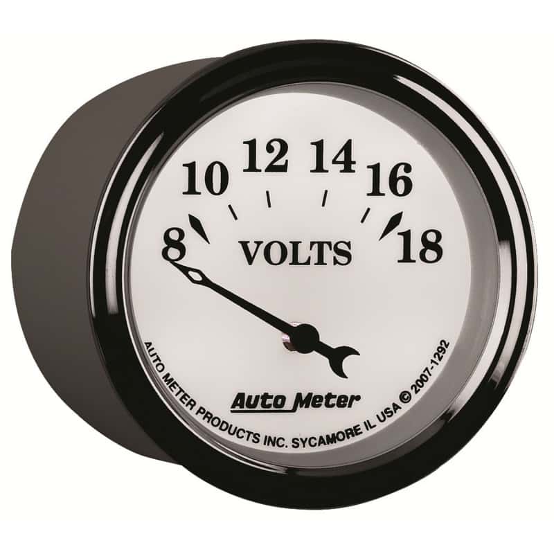 AutoMeter — AutoMeter Gauge Voltmeter 2-1/16in. 18V Elec Old Tyme White II
2-1/16" VOLTMETER, 8 - view 12