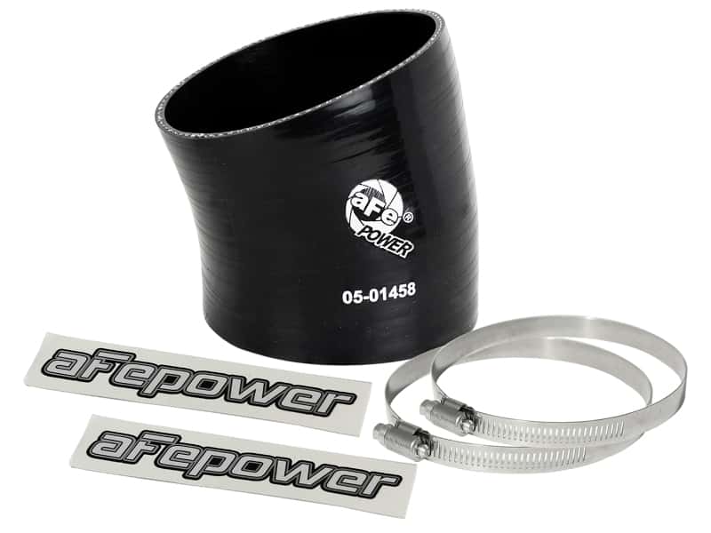 aFe — aFe Magnum FORCE Intake Coupling Kit (3-1/2IN ID to 3-1/4 IN ID x 15 Deg.) Elbow Coupler - Black
Intake Coupling Kit - view 1