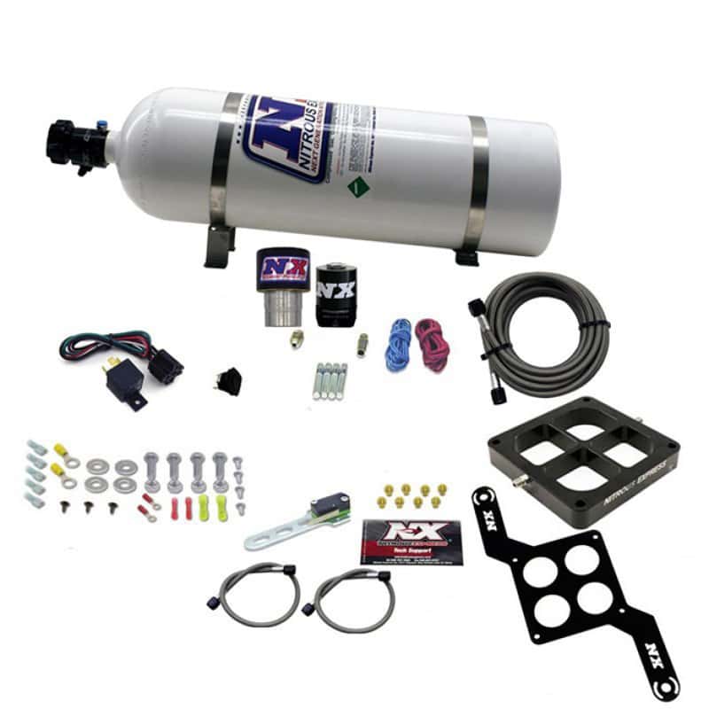 Nitrous Express — Nitrous Express Single Entry Crossbar RNC .178 4500 Flange Nitrous Kit (250-650HP) w/15lb Bottle
Injection System Kit
N2OSys - view 3
