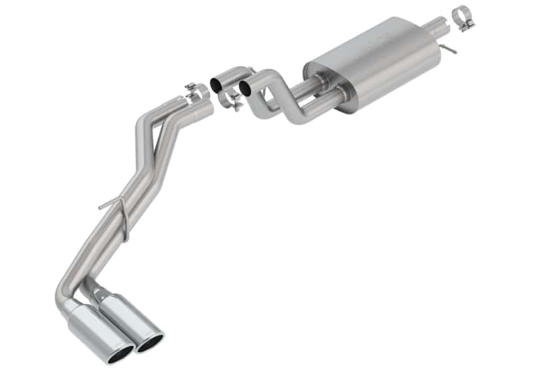 Borla — Borla 2019 Ford Ranger XL/XLT/Lariat 2.3L 2/4WD WB S-Type Catback Exhaust w/ Dual Chrome Tips
Cat-Back System - view 1