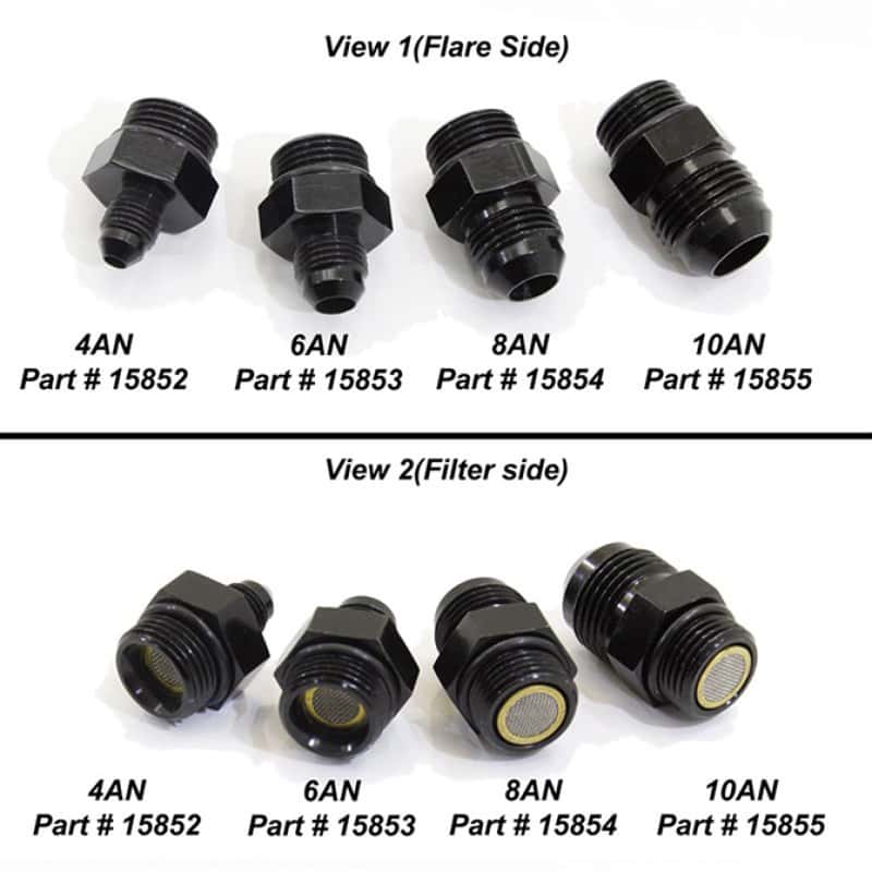 Nitrous Express — Nitrous Express 8AN to 8AN Orb Filter Fitting for Lightning 375
N2OFitting - view 1