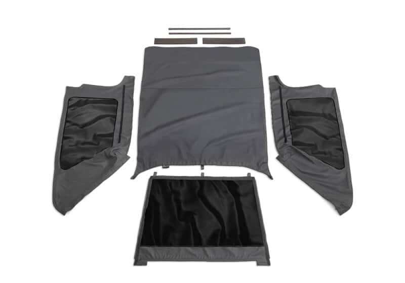 Rampage — Rampage 2004-2006 Jeep Wrangler(TJ) LJ Unlimited Frameless Soft Top Kit - Black Diamond
Frameless Soft Tp Kt
Top-Soft - view 2