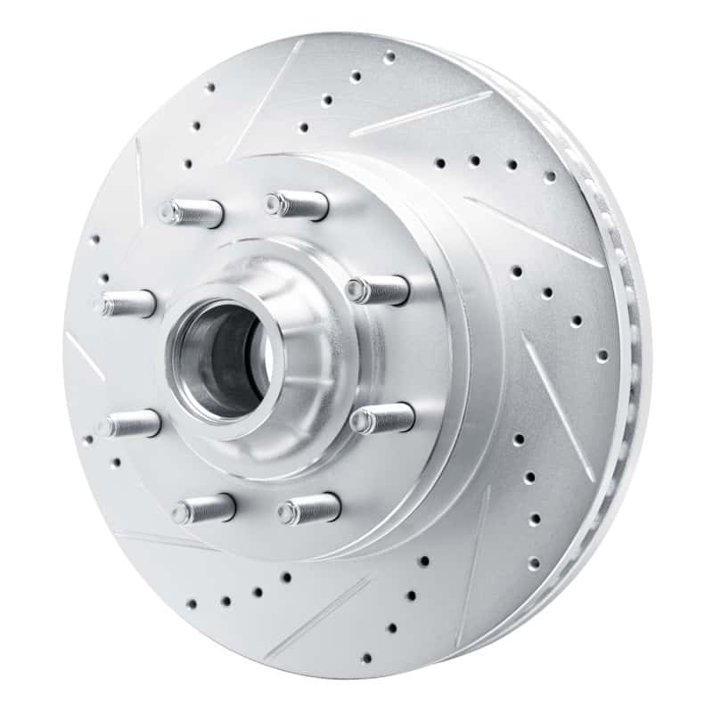 R1 Concepts — R1 08-25 Ford E-150 Front Left Drilled & Slotted Silver Brake Rotor
R1 Brake Rotor Drill - view 2