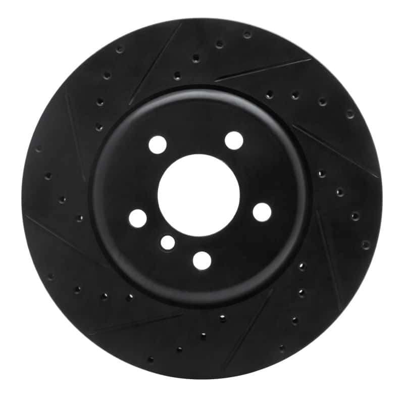 R1 Concepts — R1 11-19 BMW 640I Gran Coupe Front Left Drilled & Slotted Black Brake Rotor
R1 Brake Rotor Drill - view 1