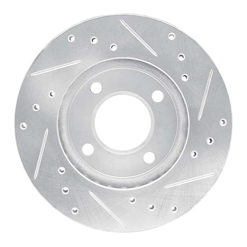 R1 Concepts — R1 92-00 Dodge COLT Front Left Drilled & Slotted Silver Brake Rotor
R1 Brake Rotor Drill - view 5