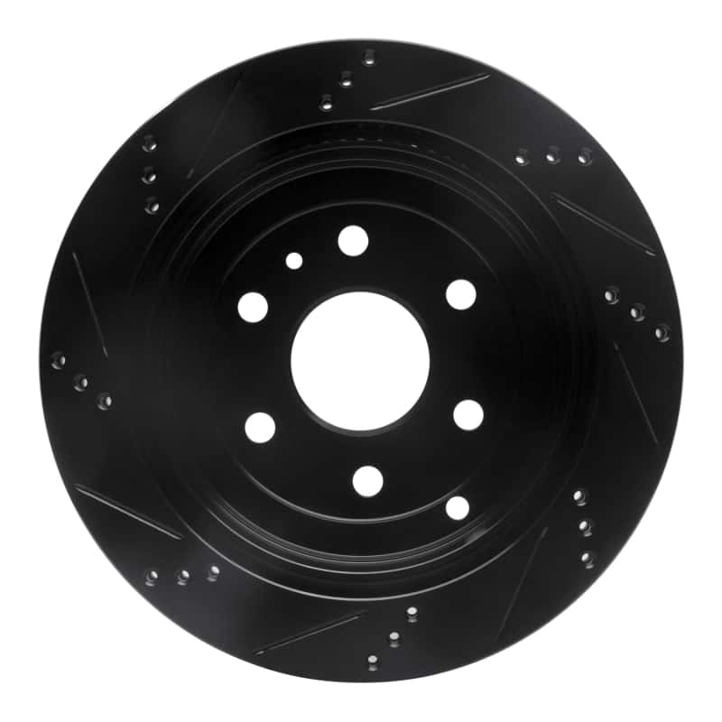 R1 Concepts — R1 07-17 Buick Enclave Rear Right Drilled & Slotted Black Brake Rotor
R1 Brake Rotor Drill - view 5