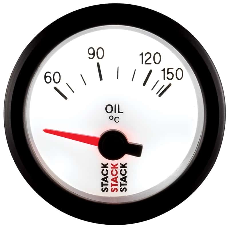 AutoMeter — Autometer Stack 52mm 60-150 Deg C M10 Male Electric Oil Temp Gauge - White
Ga OilT Elec Wt 150C - view 4