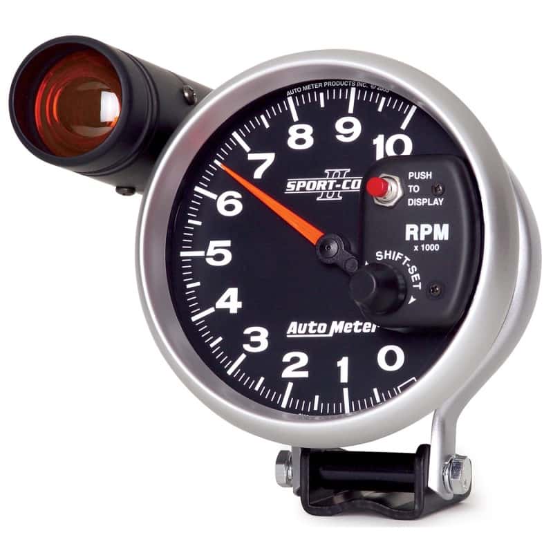 AutoMeter — Autometer Sport-Comp II 5 inch 0-10000 RPM Pedestal Mount Tachometer Shift-Lite
5" TACH, 10,000 RPM, - view 5