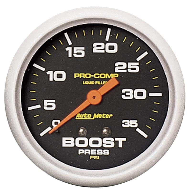 AutoMeter — Autometer Pro-Comp 2 5/8in 0-35 PSI Liquid Filled Mech Boost Pressure Gauge
2-5/8" BOOST, 0-35 P - view 2