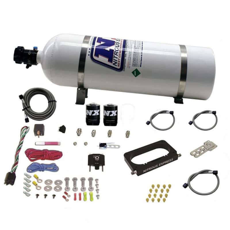 Nitrous Express — Nitrous Express 96-04 Ford Mustang Cobra/Mach 1 4 Valve Nitrous Kit (50-300HP) w/Composite Bottle
Injection System Kit
N2OSys - view 3
