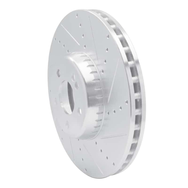 R1 Concepts — R1 15-23 Mercedes-Benz C350E Front Right Drilled & Slotted Silver Brake Rotor
R1 Brake Rotor Drill - view 2