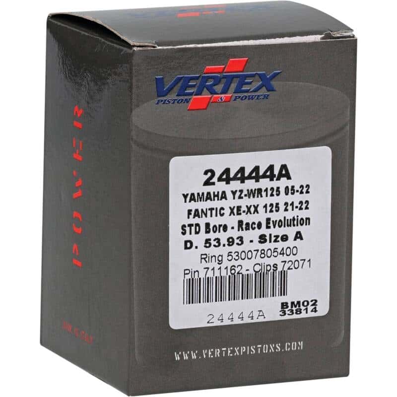 Vertex Pistons — Vertex Piston 21-23 Fantic Motor XE 125 125cc Cast Race Evolution Piston Kit - view 5