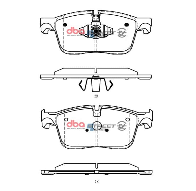 DBA — DBA 20-22 Jaguar F-Pace (w/350mm Front Rotor) Front SSEV Street Series Brake Pads
Brake Pad - view 1