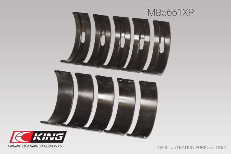 King Engine Bearings — King Engine Bearings Audi/VW ADZ/ AWT/ APK/ BHP/ BPY/ AKS (Size 0.26) Main Bearing Set
Engine Bearing - view 3