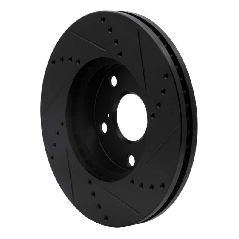 R1 Concepts — R1 92-06 Lexus ES300 Front Left Drilled & Slotted Black Brake Rotor
R1 Brake Rotor Drill - view 4