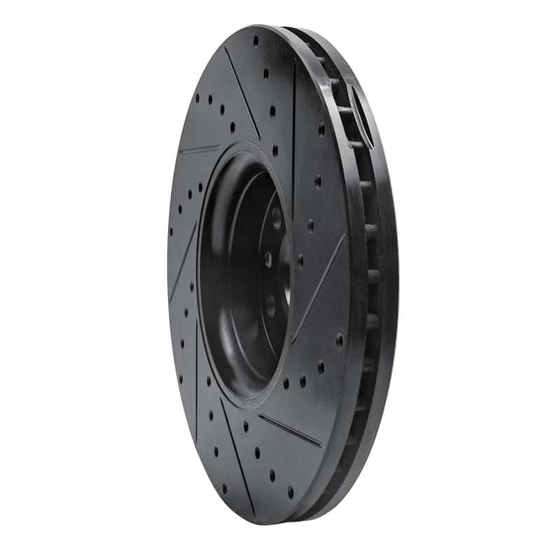 R1 Concepts — R1 10-16 Volvo XC60 Front Left Drilled & Slotted Black Brake Rotor
R1 Brake Rotor Drill - view 4