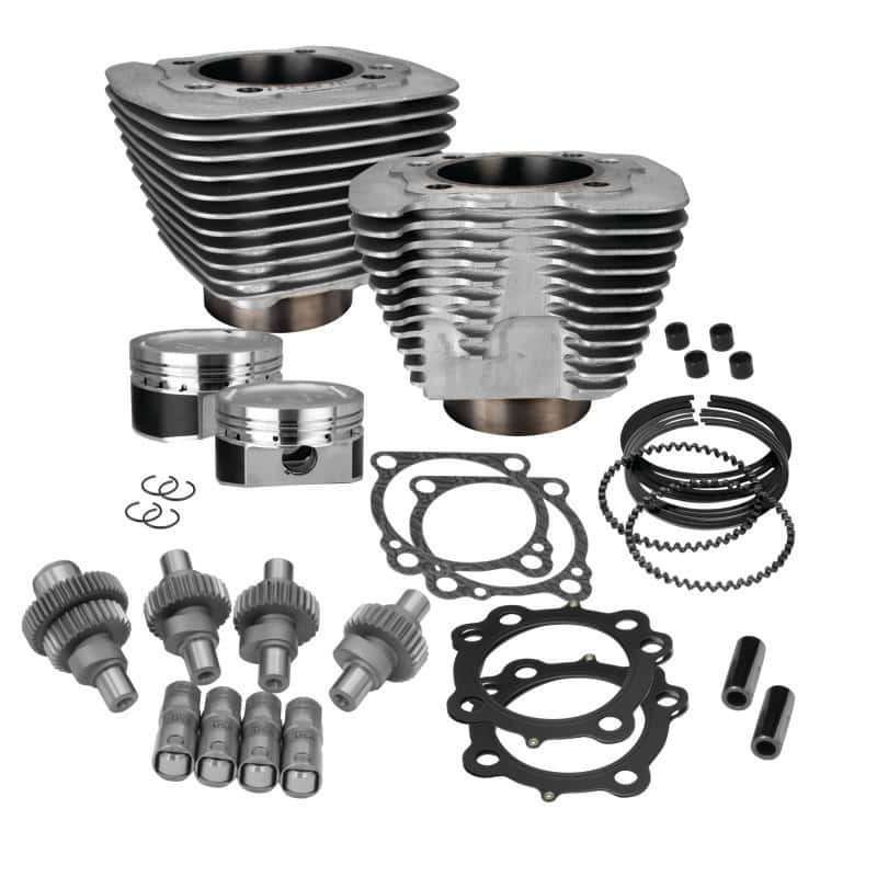 S&S Cycle — S&S Cycle 00-21 Sportster Models 883cc to 1200cc Hooligan Kit - Silver - view 2