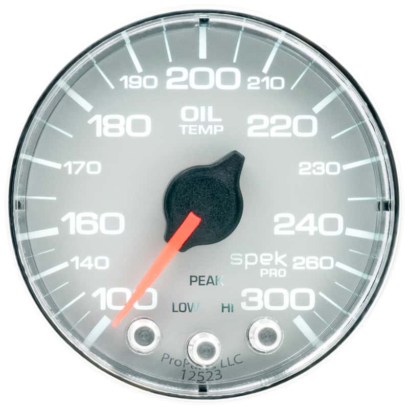 AutoMeter — Autometer Spek-Pro Gauge Oil Temp 2 1/16in 300f Stepper Motor W/Peak & Warn Slvr/Chrm
GA 2" OILT SFC SPEK - view 2