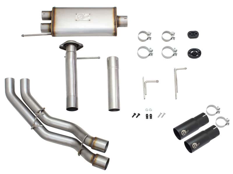 aFe — aFe Rebel Exhausts 3in SS Cat-Back 09-14 Ford F-150 4.6/5.0/5.4L w/ Black Tips
Cat-Back Exhaust - view 4