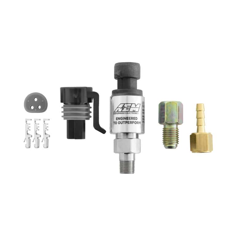 AEM — AEM 1 BAR MAP or 15 PSIA Stainless Steel Sensor Kit
Sensors/Connectors
Sensor Kit - view 6