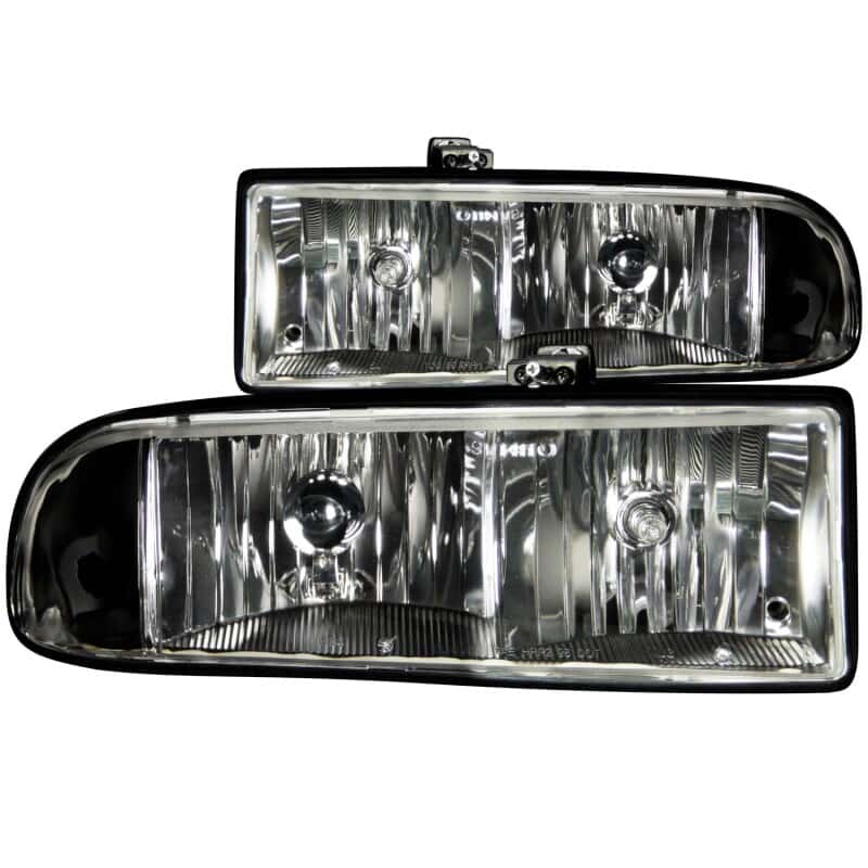 ANZO — ANZO 1998-2005 Chevrolet S-10 Crystal Headlights Black
Head Light Set
HdLtSet - view 2