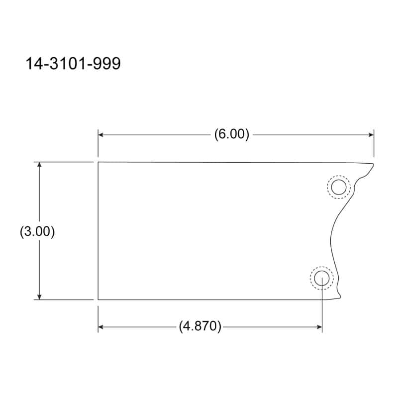 Peterson Fluid Systems — Peterson Fluid Systems Universal Mount Blade - Right Side
R4 MOUNT BLADE - view 2