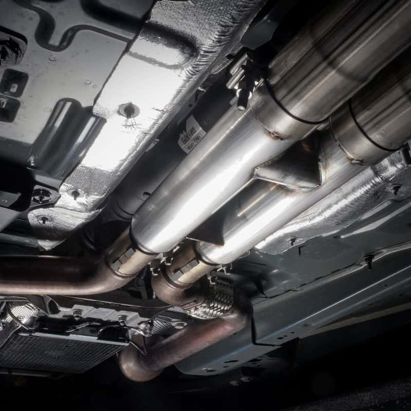 Stainless Works — Stainless Works 2018+ Ford Mustang GT 3in Redline Series Catback H-Pipe w/Active Valves & Quad Tips
Exhaust System - view 17