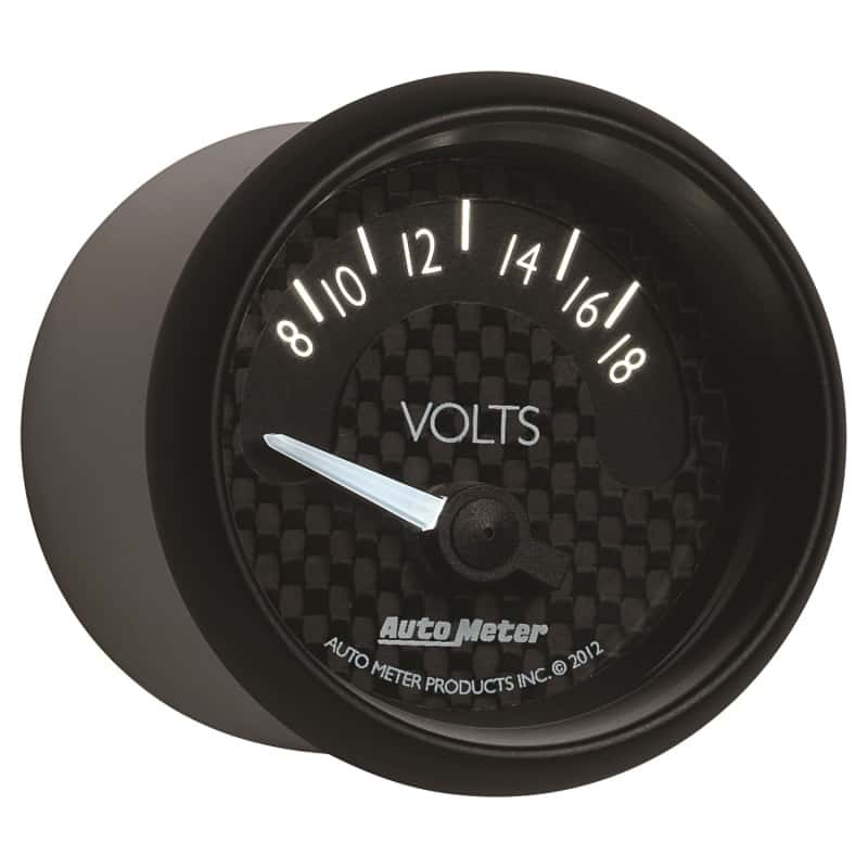 AutoMeter — Autometer GT Series 52mm Short Sweep Electronic 8-18 Volts Voltmeter
2-1/16" VOLTMETER, 8 - view 11