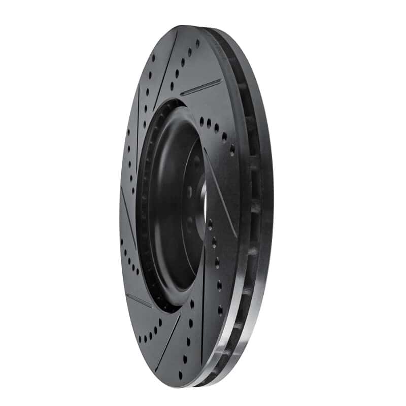 R1 Concepts — R1 2007-2016 Volvo S60 Front Right Drilled & Slotted Black Brake Rotor
R1 Brake Rotor Drill - view 4