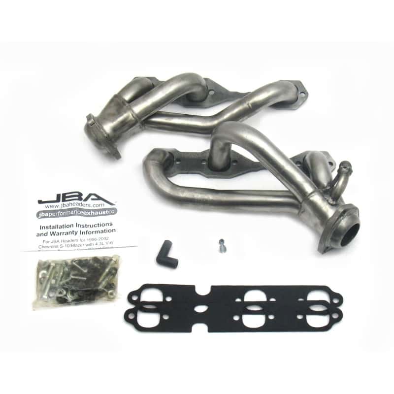 JBA — JBA 96-01 GM S Truck 4.3L V6 w/o A.I.R. Injection 1-1/2in Primary Raw 409SS Cat4Ward Header
Exhaust Header - view 2