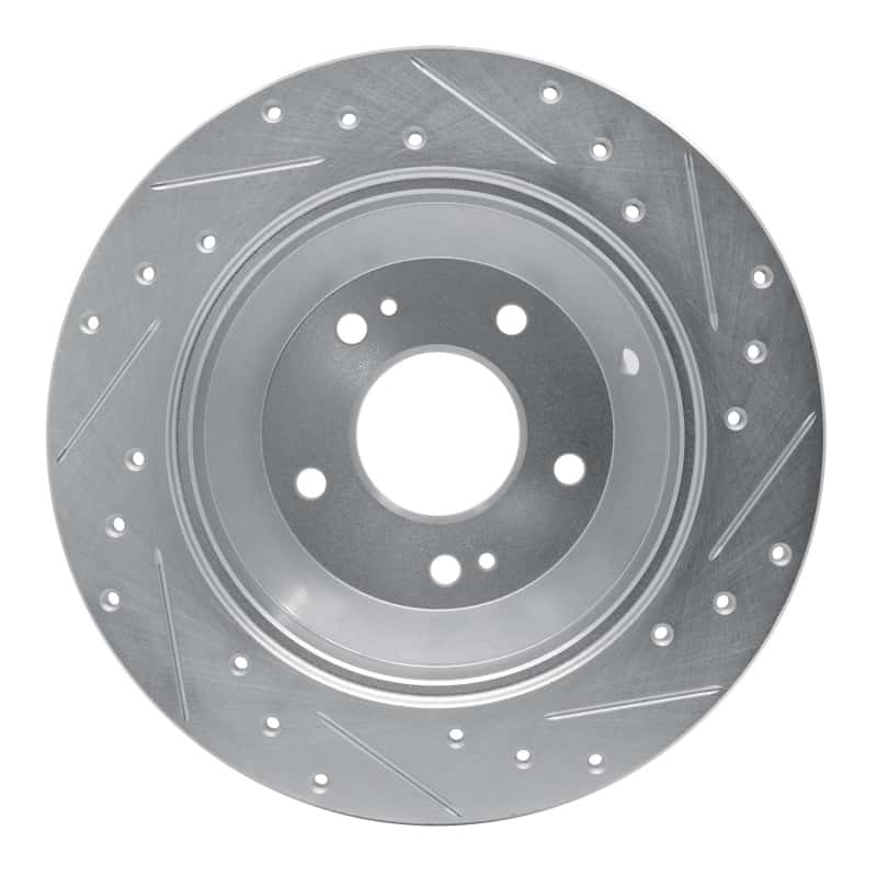 R1 Concepts — R1 10-21 Hyundai Santa Fe Rear Left Drilled & Slotted Silver Brake Rotor
R1 Brake Rotor Drill - view 5