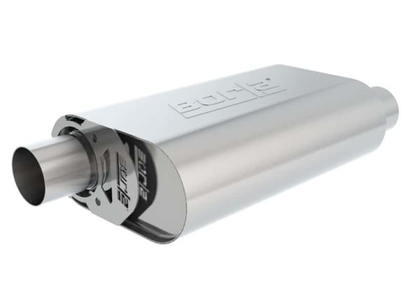 Borla — Borla CrateMuffler SBC Hot 350/383 3inch Offset/Offset 14in x 4.35in x 9in Oval Muffler
CrateMuffler
Muffler - view 1