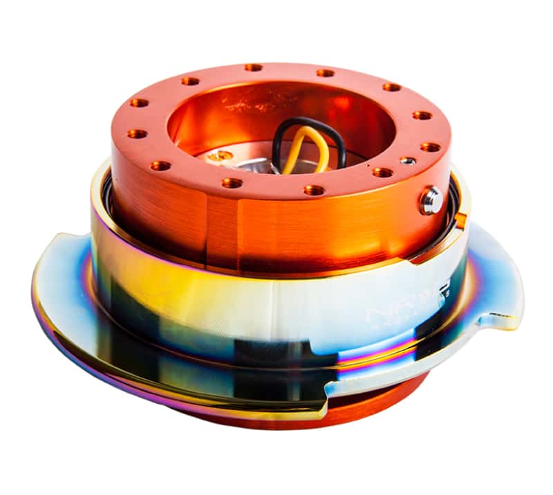 NRG — NRG Quick Release Gen 2.5 - Orange Body / Neochrome Ring - view 3