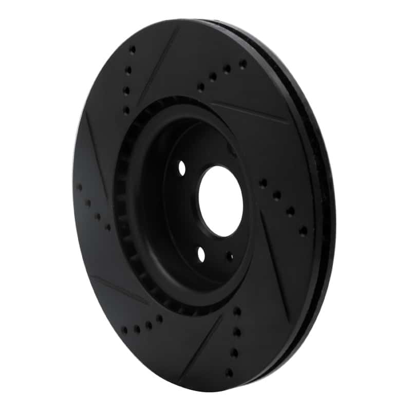 R1 Concepts — R1 2016-2025 Fiat 124 Spider Front Right Drilled & Slotted Black Brake Rotor
R1 Brake Rotor Drill - view 4