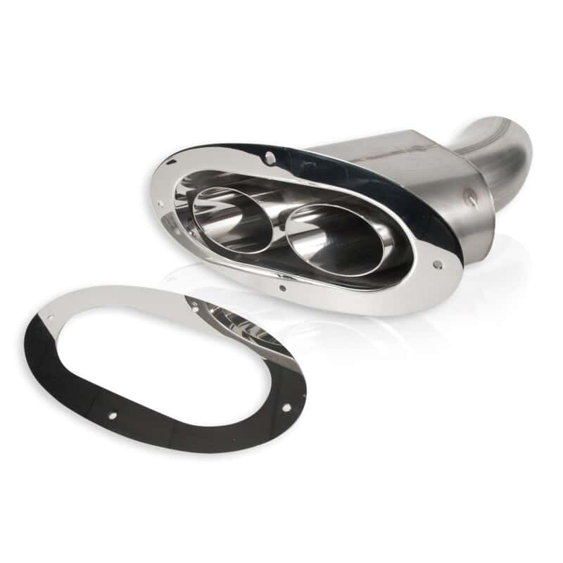 Stainless Works — Stainless Works Angled-Oval Through-Body Tip With Tubes - view 2