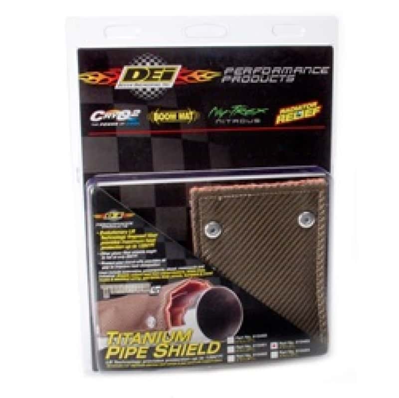 DEI — DEI Pipe Shield w/Stainless Steel Clamps - 4in x 8in - Titanium
Exhaust Heat Shield - view 8