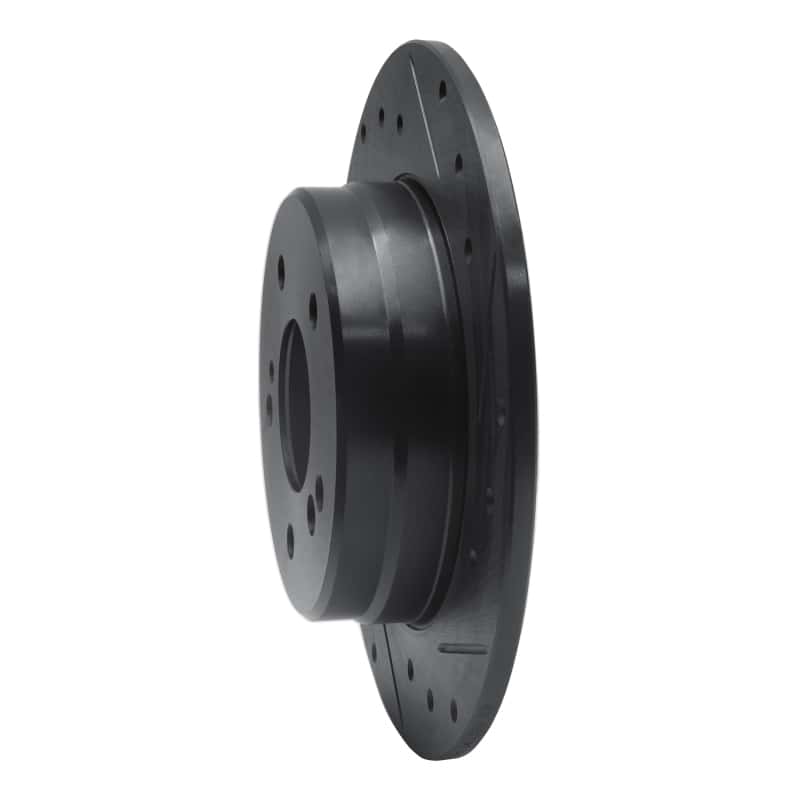R1 Concepts — R1 87-15 Chrysler Crossfire Rear Right Drilled & Slotted Black Brake Rotor
R1 Brake Rotor Drill - view 2