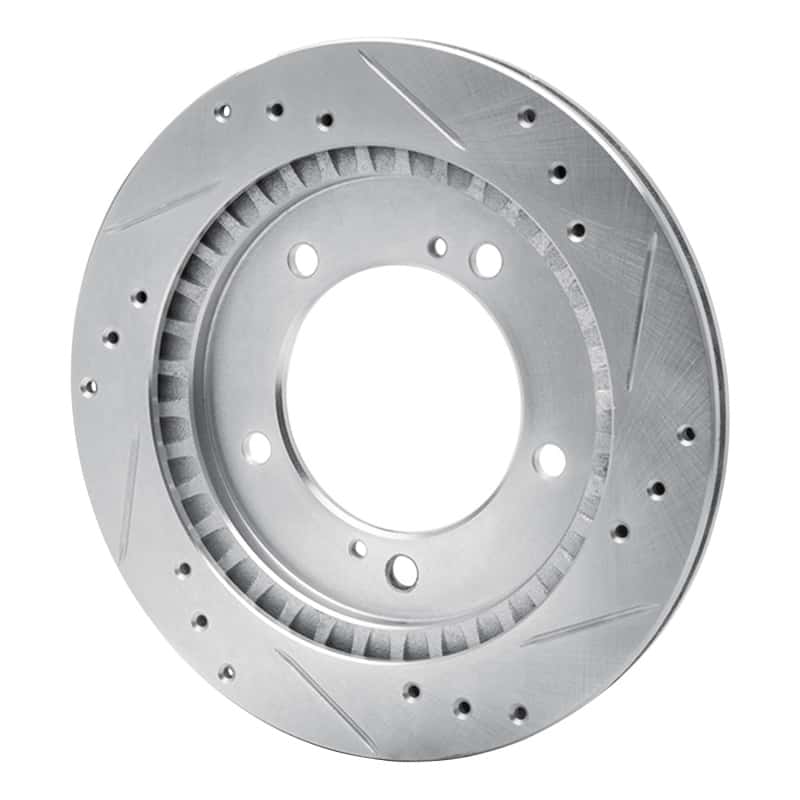 R1 Concepts — R1 99-04 Chevrolet Tracker Front Left Drilled & Slotted Silver Brake Rotor
R1 Brake Rotor Drill - view 4